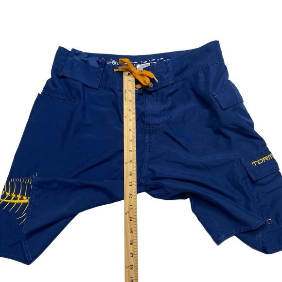 Tormenter Fish Skeleton Board Shorts Blue Men’s Sz 34 - Picture 11 of 14
